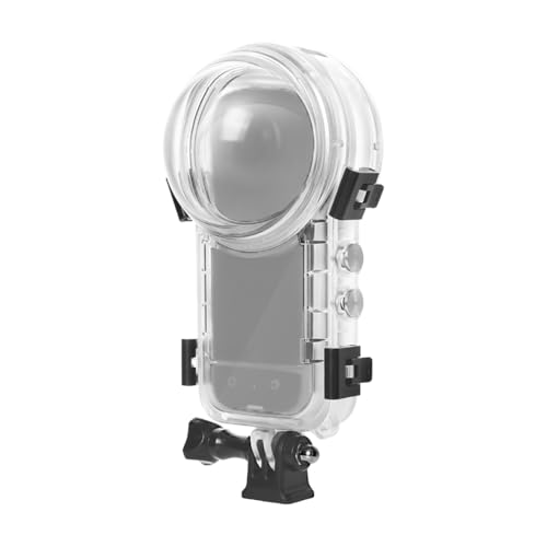 NovelGoal 50M Unsichtbares wasserdichtes Tauchkoffer Kompatibel mit X4 Action Kamera, Unterwasserschutzschale, Kamera Tauchkoffer mit Halterungsadapter Zubehör (Typ 1) von NovelGoal