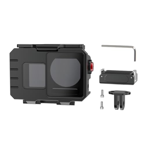 NovelGoal 80M Kamera Tauchkoffer mit 1/4 Schraubenloch & Kaltschuh, Unterwasser-Tauch-Schutzgehäuse, wasserdichtes Gehäuse kompatibel mit Action5Pro/4/3 (magnetische Schnellwechselhalterung) von NovelGoal