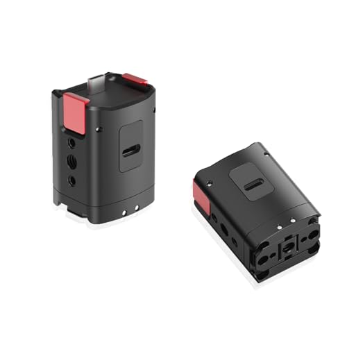 NovelGoal Kompatibel mit Pocket 3 Batteriegriff, tragbarer Power-Griff mit 1/4-Positionierungslöchern, Aufladen und Verwendung von Zwei-Wege-Power-Anzeige (Ladeadapter-Basis) von NovelGoal