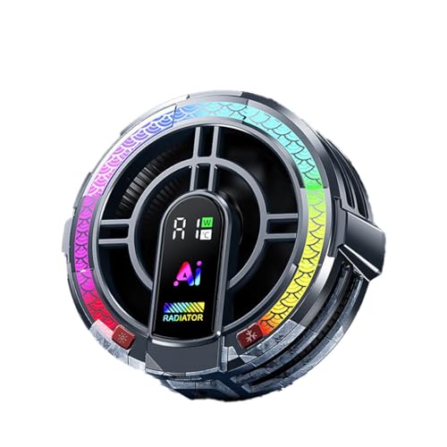 NovelGoal Magnetischer Tablet-Kühler, Handy-Kühler mit 4 Stufen Temperaturregelung & Licht, Halbleiter-Kühler für Gaming, Live-Streaming NovelGoal Magnetischer Tablet-Kühler, Handy-Kühler mit 4 Stufen Temperaturregelung & Licht, Halbleiter-Kühler für Gaming, Live-Streaming von NovelGoal