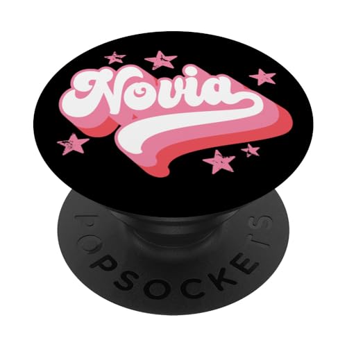 Novia Bride Spanische Latina Hochzeit Retro Junggesellinnenabschied PopSockets Klebender PopGrip von Novia & Novio Matching Gifts