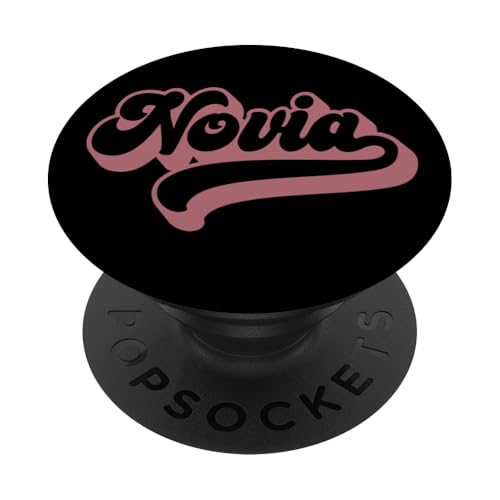 Novia Spanische Latina Braut Junggesellinnenabschied Groovy Hochzeit PopSockets Klebender PopGrip von Novia & Novio Matching Gifts