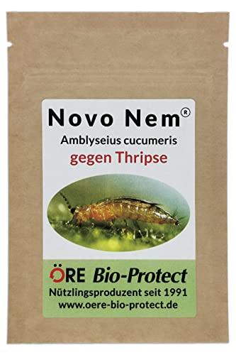 Novo Nem® Ambly. cuc. 2000 Raubmilben – Streuware für 10-20 Pflanzen gegen Thripse an Zierpflanzen, Gemüse und Nutzpflanzen von Novo Nem