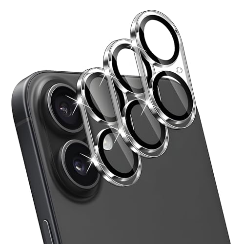 Kameraschutz für iPhone 16 / iPhone 16 Plus, 3 Stück Kamera Schutzfolie Volle Bedeckung Kamera Schutzfolie 9H Härte Schutzglas Gehärtetes Glas HD Klar Linse Folie Anti-Kratzer Bläschenfrei Kameraschutz für iPhone 16 / iPhone 16 Plus, 3 Stück Kamera Schutzfolie Volle Bedeckung Kamera Schutzfolie 9H Härte Schutzglas Gehärtetes Glas HD Klar Linse Folie Anti-Kratzer Bläschenfrei von Novstuf