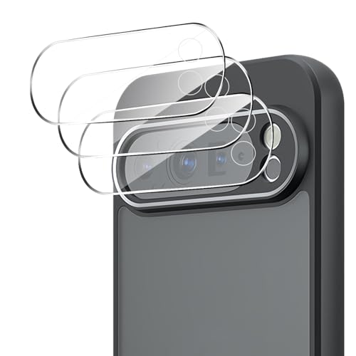 Kameraschutz für Panzerglas für Google Pixel 9 Pro XL, 3 Stück Kamera Schutzfolie 9H Härte Schutzglas HD Klar Kamera Linse Schutzglas Anti-Kratzen Kameraschutz Glas Folie von Novstuf
