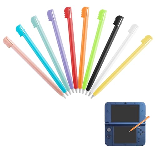 Stylus-Stifte kompatibel mit Nintendo DS, stylischer farbiger Touch-Stift, kompakt und bunt, leicht, Ersatz-Touchpen aus Kunststoff für Nintendo NDSL, die meisten GamePad-Zubehörteile, 10 Stück Stylus-Stifte kompatibel mit Nintendo DS, stylischer farbiger Touch-Stift, kompakt und bunt, leicht, Ersatz-Touchpen aus Kunststoff für Nintendo NDSL, die meisten GamePad-Zubehörteile, 10 Stück von Novstuf