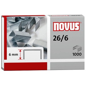 1.000 novus Heftklammern 26/6 von Novus