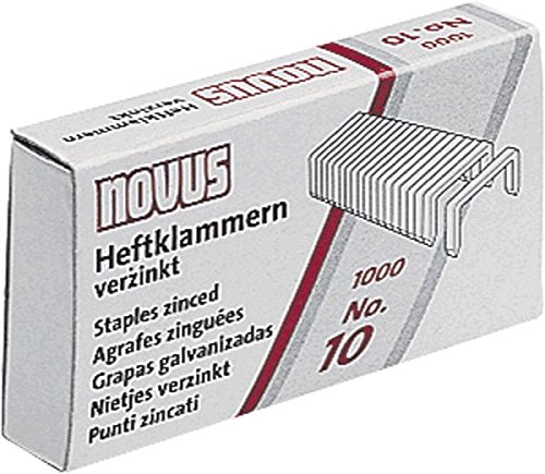 Heftklammern NOVUS, Sorte No.10, verzinkt, PG = 1000 Stück von Novus