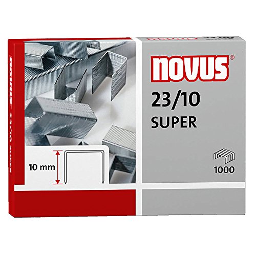 Novus 23/10 Super Heftklammern, 1000, verzinkter Stahldraht, hohe Leistung Novus 23/10 Super Heftklammern, 1000, verzinkter Stahldraht, hohe Leistung von Novus