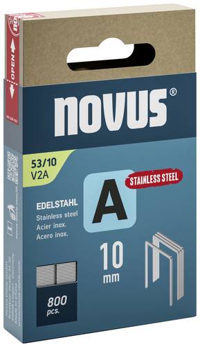 Novus Feindrahtklammern A Typ 53 10mm V2A 800 St. 042-0779 Abmessungen (L x B) 10mm x 11.3mm von Novus
