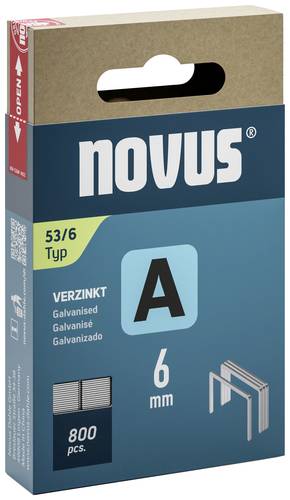 Novus Feindrahtklammern A Typ 53 6mm 800 St. 042-0776 Abmessungen (L x B) 6mm x 11.3mm von Novus