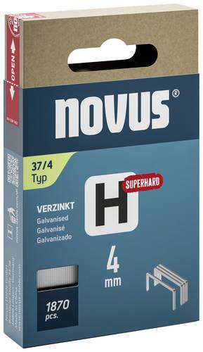 Novus Feindrahtklammern H Typ 37 4mm super hard 1870 St. 042-0783 Abmessungen (L x B) 4mm x 10.6mm von Novus