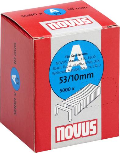 Novus Office 106483800 Feindrahtklammern Typ 53 5000 St. Abmessungen (L x B) 10mm x 11.3mm von Novus Office