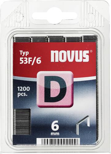 Novus Flachdrahtklammer - Typ 53 F 1200 St. Office 105098900 Abmessungen (L x B) 6mm x 11.3mm von Novus