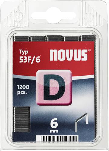 Novus Office 105098900 Flachdrahtklammern Typ 53F 1200 St. Abmessungen (L x B) 6mm x 11.3mm von Novus Office