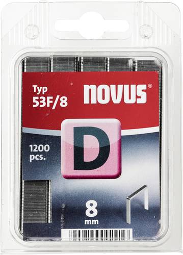 Novus Flachdrahtklammer - Typ 53 F 1200 St. Office 105099100 Abmessungen (L x B) 8mm x 11.3mm von Novus