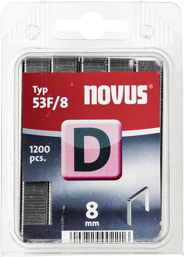 Novus Office 105099100 Flachdrahtklammern Typ 53F 1200 St. Abmessungen (L x B) 8mm x 11.3mm von Novus Office