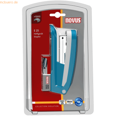 Novus Heftgerät E25 petrol Blister von Novus