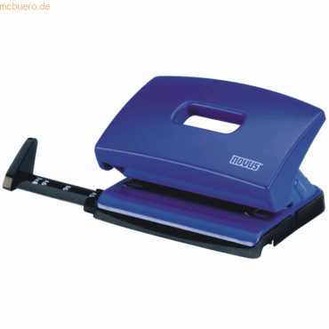 Novus Locher C216 Metall/Kunststoff 1,6mm (Blister) 16 Blatt blau von Novus
