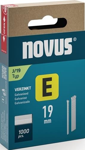 Novus Nägel E Typ J L.19mm Draht-B.1,2mm m.Kopf 1000 St. 044-0090 von Novus