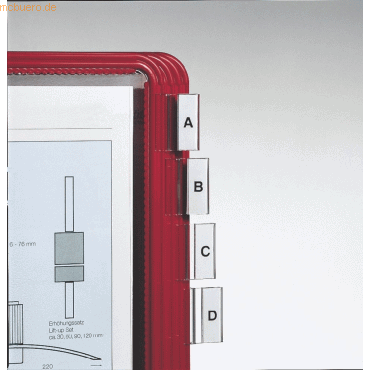 Novus Reiterrahmen für Sichttafeln 25x20mm transparent VE=12 Stück von Novus