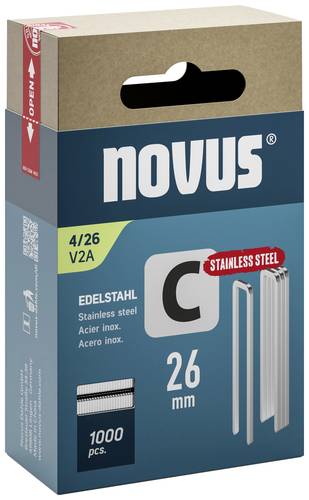 Novus Tools 042-0805 Schmalrückenklammern Typ 4 1000 St. Abmessungen (L x B) 26mm x 6.1mm von Novus Tools