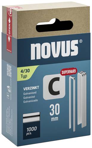 Novus Tools 042-0806 Schmalrückenklammern Typ 4 1000 St. Abmessungen (L x B) 30mm x 6.1mm von Novus Tools