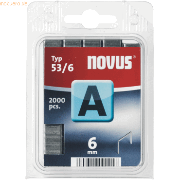 Novus Tackerklammern 53/6 VE=2000 Stück von Novus