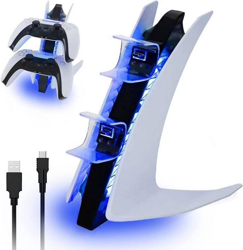 Novzep 2-Stunden-Schnelllade-Ladestation für Gamecontroller – LED-Anzeige Controller-Ladestation (Schutzchip, Sicher & Kompatibel mit gängigen Controllern) von Novzep