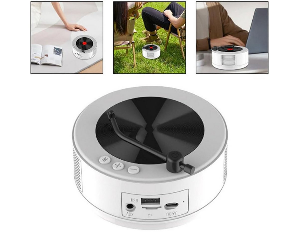 Novzep 2-in-1 Retro Bluetooth Lautsprecher mit FM-Radio, 1500 mAh Akku, Bluetooth-Lautsprecher (AUX/USB/TF/Headset – tragbar, für Auto & Zuhause, wiederaufladbar) von Novzep