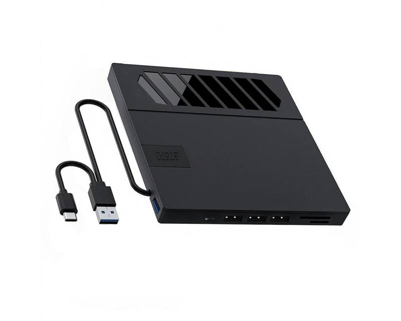 Novzep 7-in-1 Tragbarer USB CD/DVD-Player und Brenner, Ultra Slim für Laptops DVD-Brenner (Externes CD/DVD Laufwerk Kompatibel Laptops MacBook Windows Linux) von Novzep