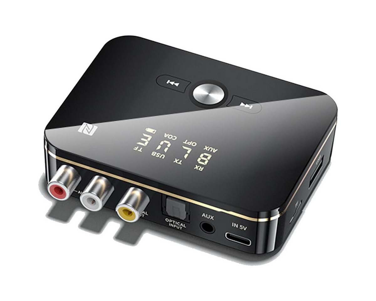 Novzep Bluetooth Transmitter Receiver FM Transmitter, 3-in-1 5.0 Audio Bluetooth-Adapter, 3-in-1 Bluetooth Adapter mit HD-Display & Fernbedienung Novzep Bluetooth Transmitter Receiver FM Transmitter, 3-in-1 5.0 Audio Bluetooth-Adapter, 3-in-1 Bluetooth Adapter mit HD-Display & Fernbedienung von Novzep