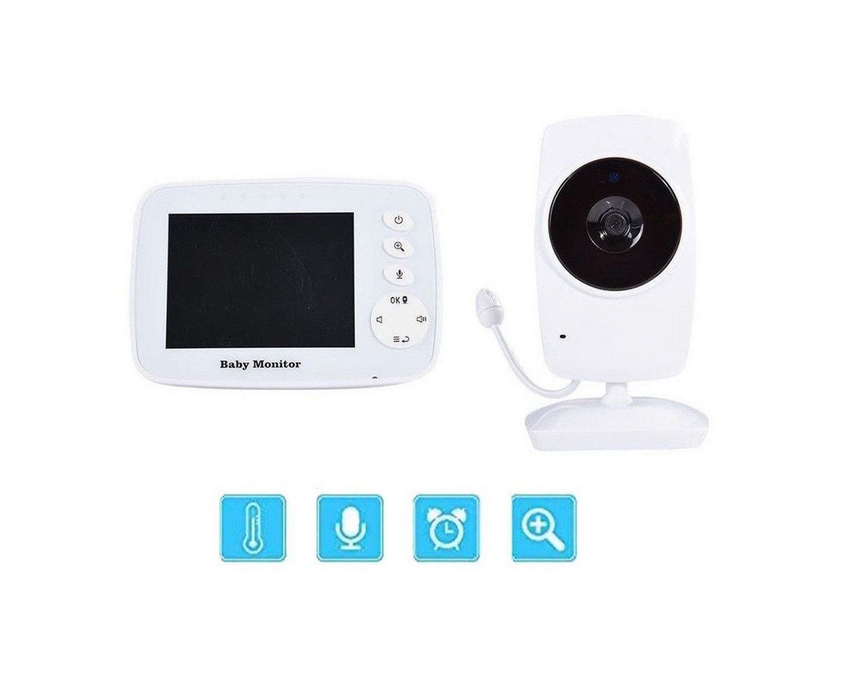Novzep Video-Babyphone Baby Monitor mit Kamera Video, 2,4 GHz Gegensprechfunktion, Nachtsicht von Novzep