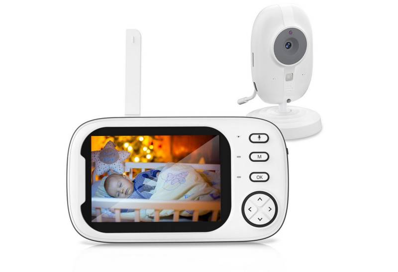 Novzep Video-Babyphone Babyphone mit Kamera 3.5"LCD Bildschirm 360° Blickwinkel, 1-tlg., Verfügbar (Kamera+Monitor oder Einzelkamera), Sichtwinkel: 60 Grad von Novzep