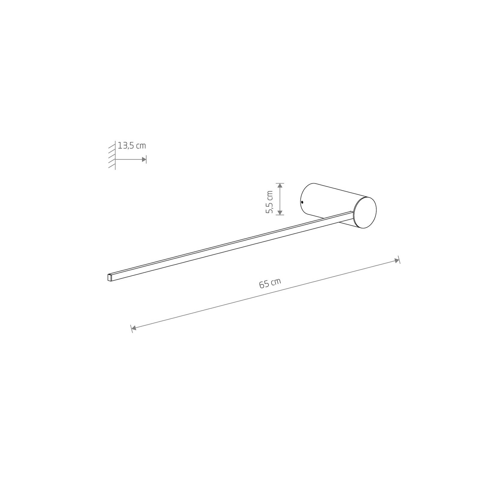 LED-Wandleuchte Arm M, 65 cm hoch, schwarz, Metall LED-Wandleuchte Arm M, 65 cm hoch, schwarz, Metall von Nowodvorski Lighting
