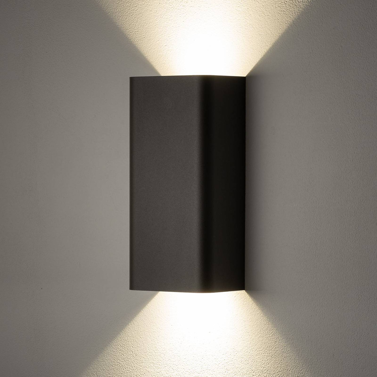 Wandleuchte Bergen, dunkelgrau, Metall, 23 cm hoch, GU10 Wandleuchte Bergen, dunkelgrau, Metall, 23 cm hoch, GU10 von Nowodvorski Lighting