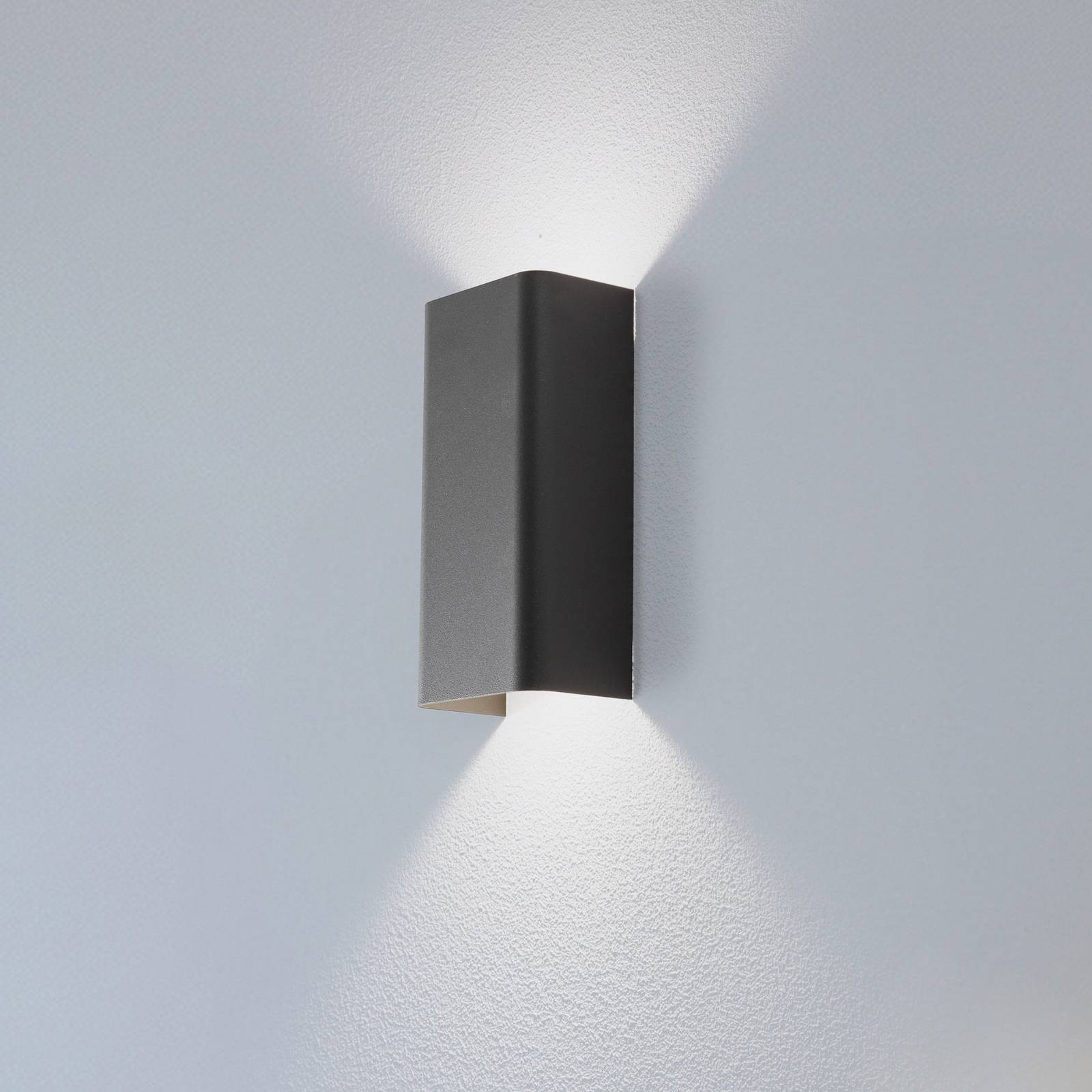 Wandleuchte Bergen, hellgrau, Metall, 23 cm hoch, GU10 Wandleuchte Bergen, hellgrau, Metall, 23 cm hoch, GU10 von Nowodvorski Lighting