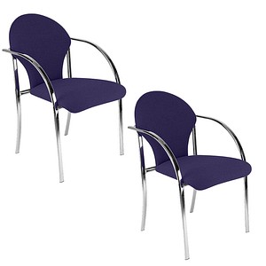 2 Nowy Styl Besucherstühle VISA CHROM blau Kunststoff 2 Nowy Styl Besucherstühle VISA CHROM blau Kunststoff von Nowy Styl