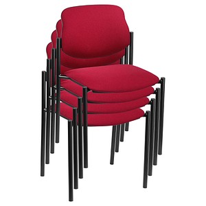 4 Nowy Styl Besucherstühle Styl STYL BLACK C29 4ER bordeaux Stoff von Nowy Styl