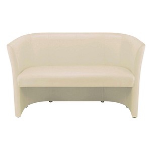 Nowy Styl 2-Sitzer Sofa Club Duo beige Kunstleder von Nowy Styl