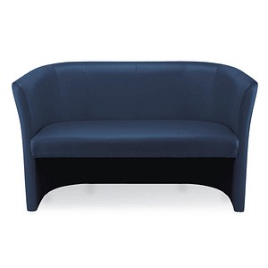 Nowy Styl 2-Sitzer Sofa Club Duo blau beige Leder von Nowy Styl