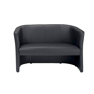 Nowy Styl 2-Sitzer Sofa Club Duo schwarz Kunstleder von Nowy Styl