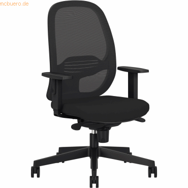 NowyStyl Bürodrehstuhl Eggy Armlehne schwarz/schwarz NowyStyl Bürodrehstuhl Eggy Armlehne schwarz/schwarz von NowyStyl