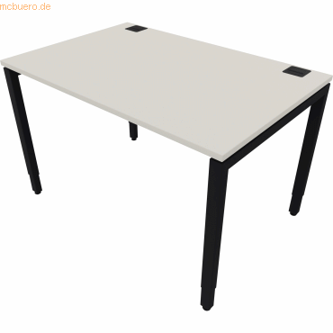 NowyStyl Büroschreibtisch manuell 140x80cm schwarz/weiß NowyStyl Büroschreibtisch manuell 140x80cm schwarz/weiß von NowyStyl
