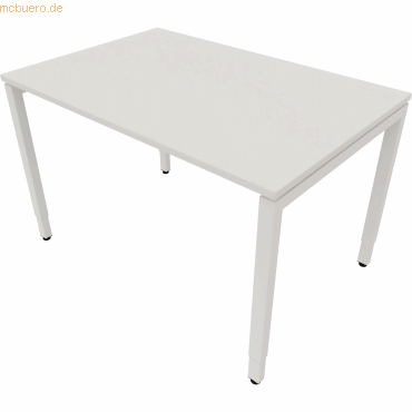 NowyStyl Büroschreibtisch manuell 140x80cm weiß/weiß NowyStyl Büroschreibtisch manuell 140x80cm weiß/weiß von NowyStyl