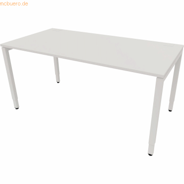 NowyStyl Büroschreibtisch manuell 160x80cm weiß/weiß NowyStyl Büroschreibtisch manuell 160x80cm weiß/weiß von NowyStyl
