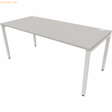NowyStyl Büroschreibtisch manuell 180x80cm weiß/platinum NowyStyl Büroschreibtisch manuell 180x80cm weiß/platinum von NowyStyl