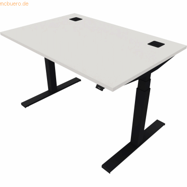 NowyStyl Schreibtisch eModel 2.0 120x80cm schwarz/weiß von NowyStyl