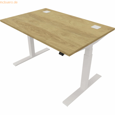 NowyStyl Schreibtisch eModel 2.0 120x80cm weiß/natural hickory NowyStyl Schreibtisch eModel 2.0 120x80cm weiß/natural hickory von NowyStyl