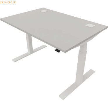 NowyStyl Schreibtisch eModel 2.0 120x80cm weiß/platinum NowyStyl Schreibtisch eModel 2.0 120x80cm weiß/platinum von NowyStyl